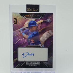 2024  Metallix Diego Mosquera AUTOGRAPH ROOKIE CARD /25 New York Mets SEALED!